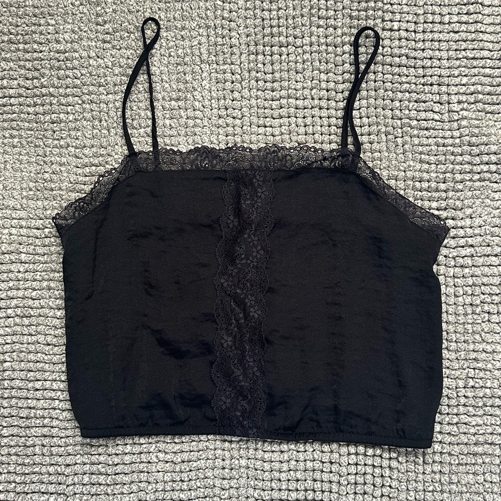 Hippie Rose Black Crop Top